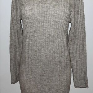 Asos women’s sweater dress cowl neck side slit suze 4 new